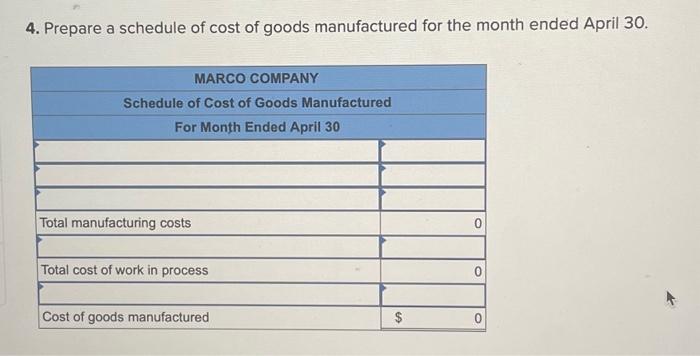 Inventory has a March 31 balance of $81,200. b. Raw materials purchases