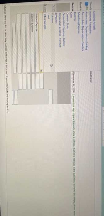 18,800 51,000 $ 35,700 19,200 Building Accumulated Depreciation ---Building Furniture Accumulated Depreciation-Furniture