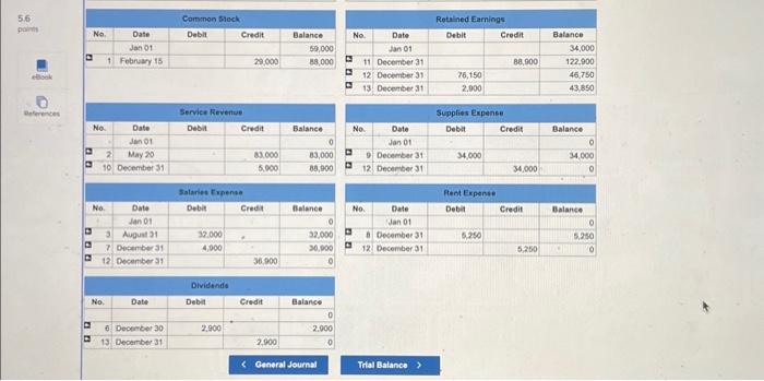 your selection. Choose the appropriate accounts to be reported on the income