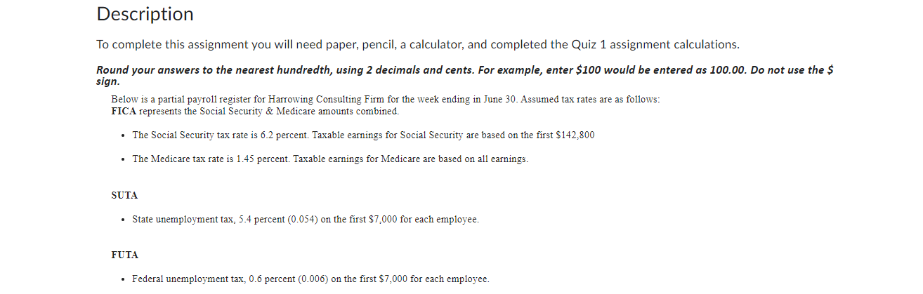 Description To complete this assignment you will need paper, pencil, a