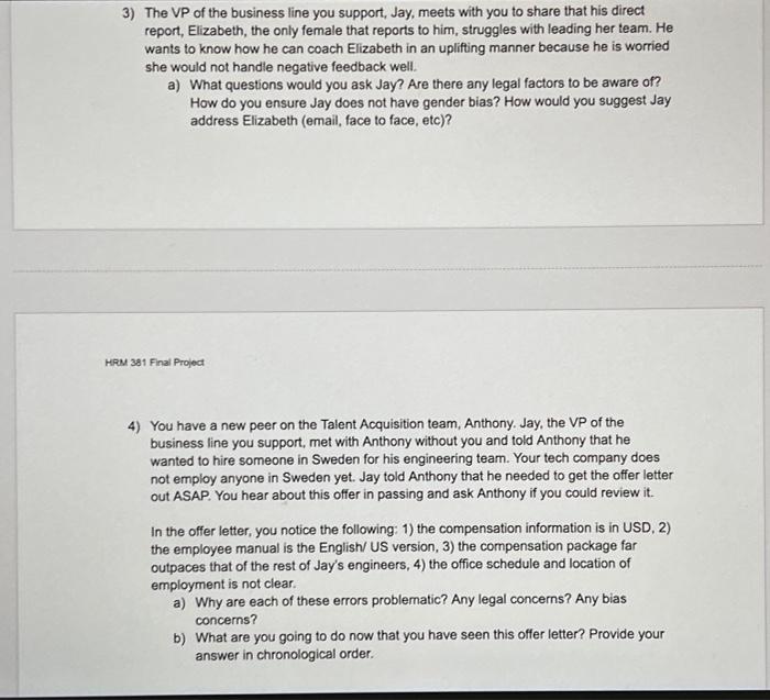 answer, OR respond to, the below questions and scenarios. Your response should