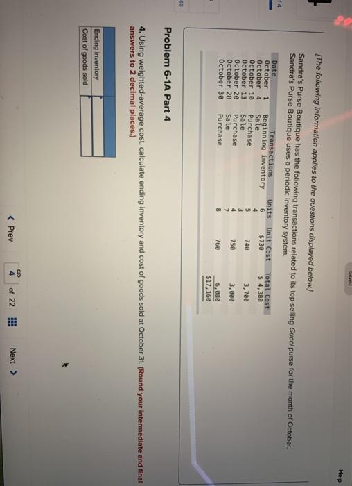 has the following transactions related to its top-selling Gucci purse for the