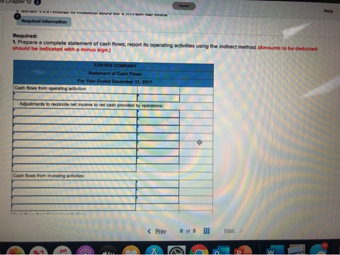 Company, a merchandiser, recently completed its calendar-year 2017 operations. For the year,