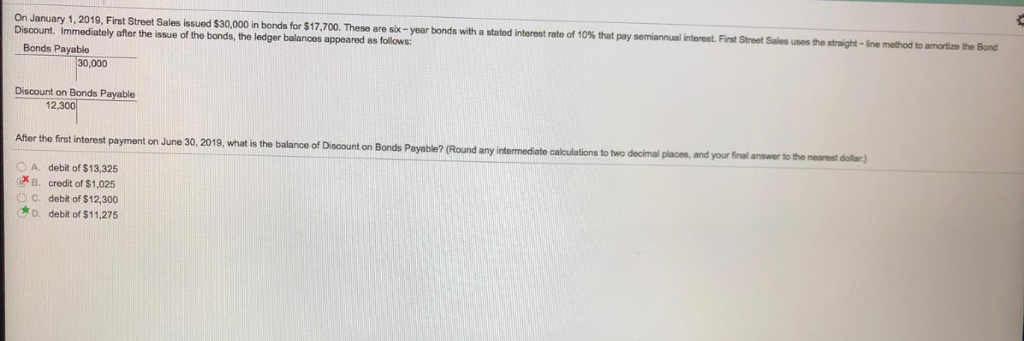 How do I solve? 1, 2019, First Street Sales issued $30,000 n