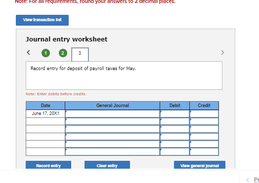 30, 20X1, appears below. The firm made the required tax deposits as
