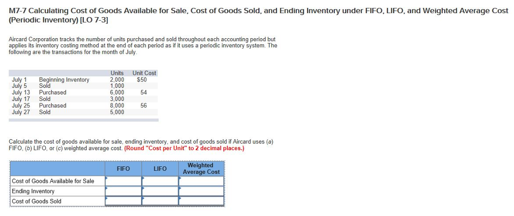 I really don't understand how to calculate these using LIFO, FIFO, and
