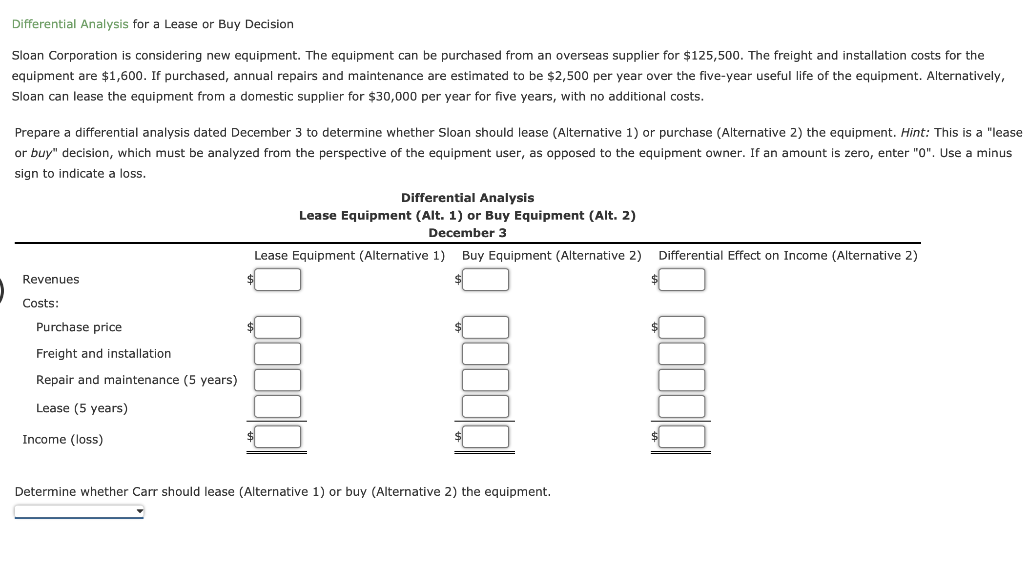 Please solve this accounting problem 