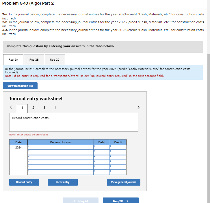 [LO6-8, 6-9] [The following information applies to the questions displayed below.] In