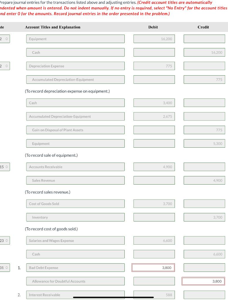 presented below. Common Stock 46,000 Retained Earnings 66,200 Dividends 13,000 Sales Revenue