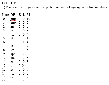 as a stack and contains the data to be used by the