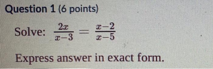 Please solve Question 1 (6 points) Solve: 2-2 2-5 2-3 Express answer