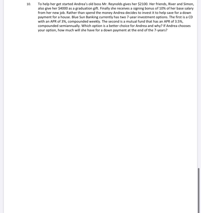 please help me solve this question completely and show all work. thank