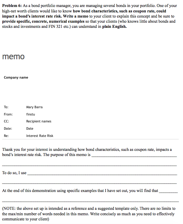 one-year forward rate one year from today. Problem 2: Based on the