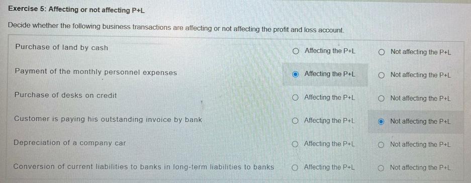 I'm stuck in the question solve this question quickly Exercise 5: Affecting
