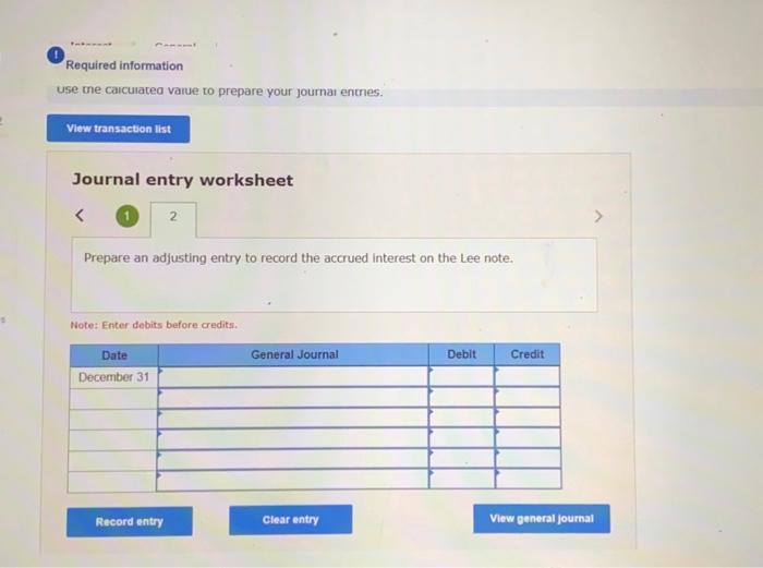 an adjusting entry to record the acerund interest on the tee note.