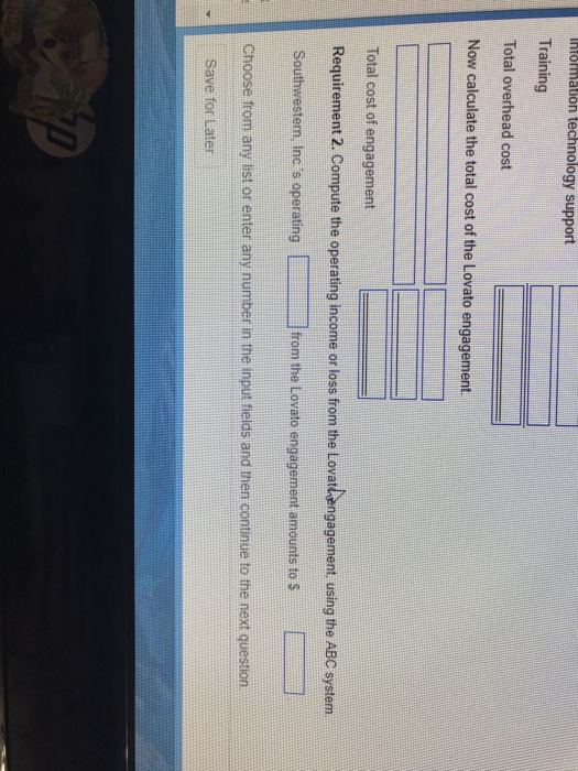 used.) Reference Predetemined Overhead Activity Allocation Rate 28 per page Documentation preparation