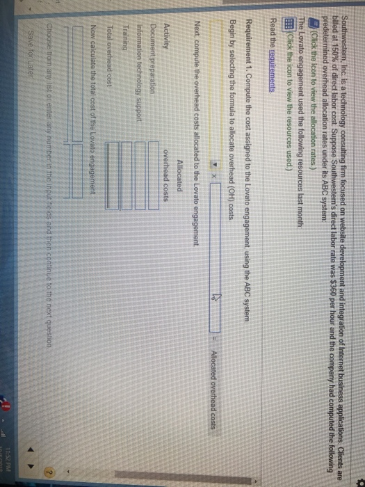 Information technology support Training s 220 per application rati 86 per direct