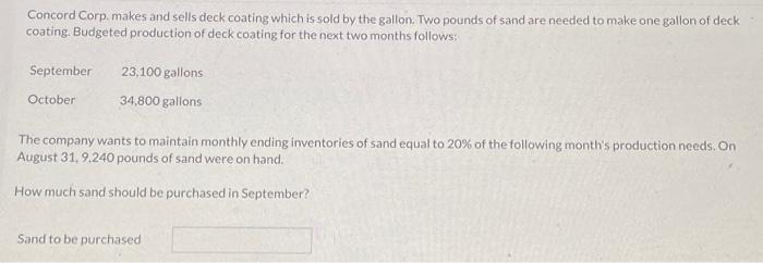  Concord Corp. makes and sells deck coating which is sold by