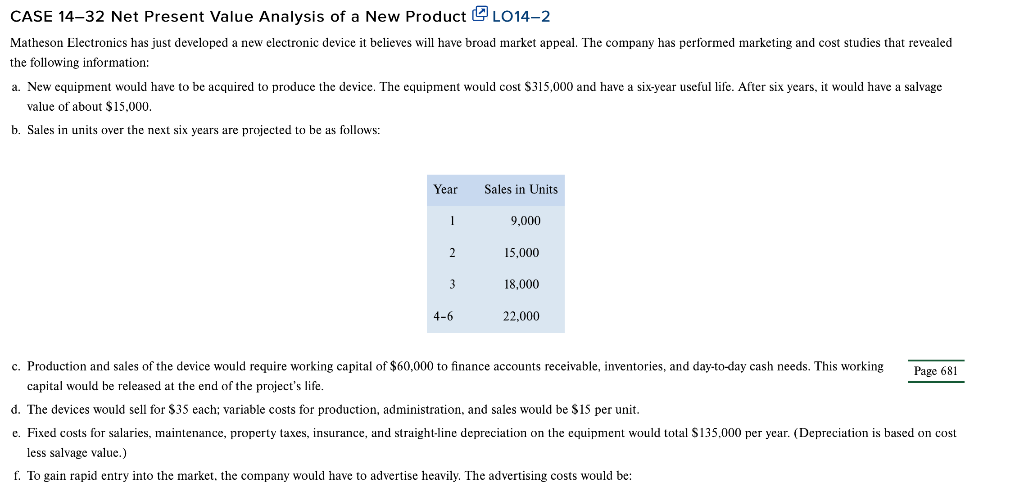 This Case Study is a comprehensive examination of a Capital budgeting problem