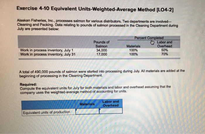 one department for October Work in process, October 1 Work in process,