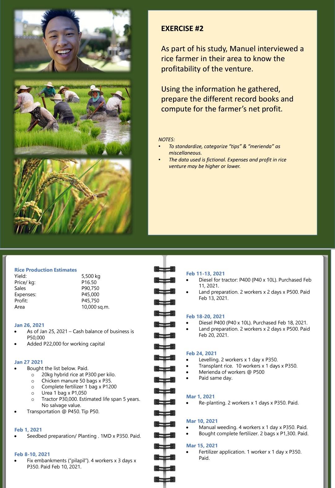  EXERCISE #2 CHEN As part of his study, Manuel interviewed a