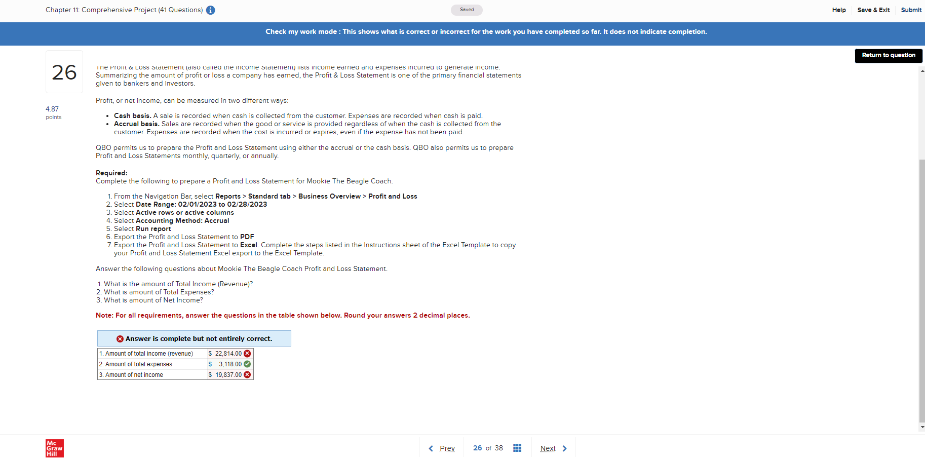 How do I get the total income? Summarizing the amount of profit