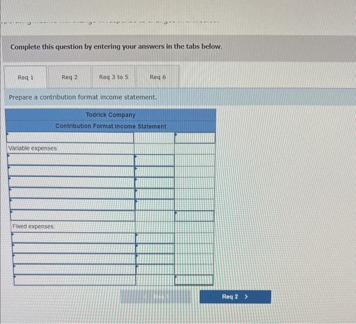 Complete this question by entering your answers in the tabs below. Prepare