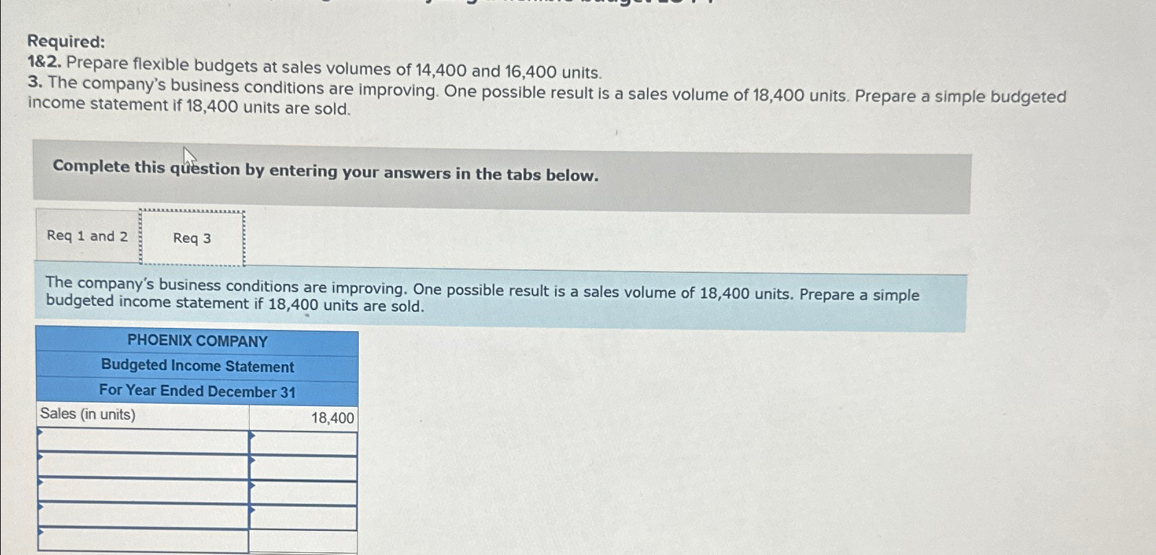  Required information Use the following information for the Problems below. (Algo)