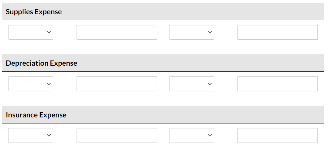 on amount owed on cleaning supplies. 20 Paid $1,820 cash for employee