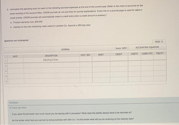 account. Mar. 11. Paid Beckham Co. the amount owed on the note