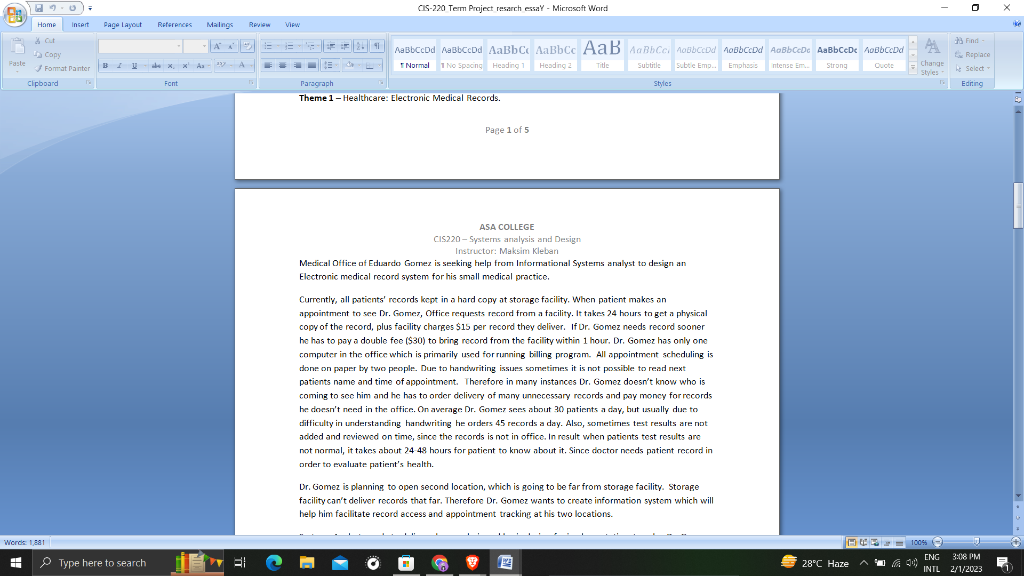 update. Part 1: Presentations are due Week 11, Week 12 project presentations