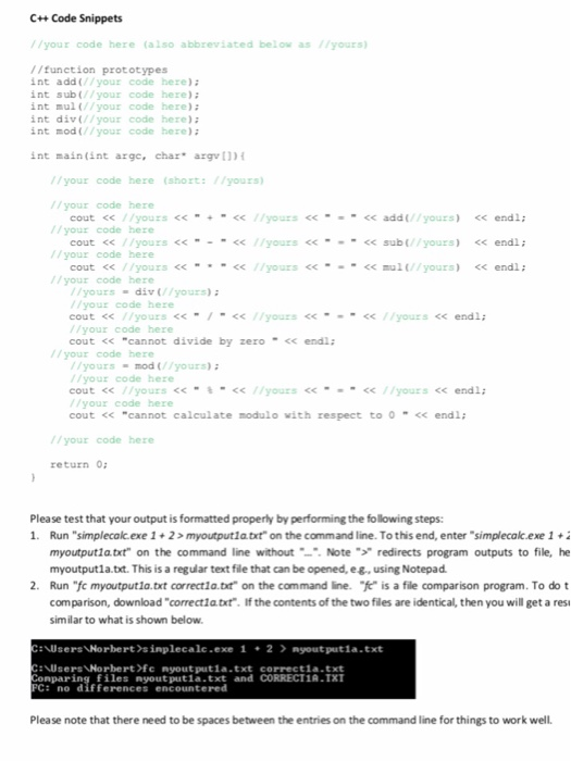 individual integer Numbers (simplecalc.qpp, simplecalc.exe) This is about creating a command line