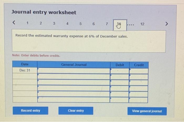 cash 30 Recognized warranty expense related to November sales with an adjusting