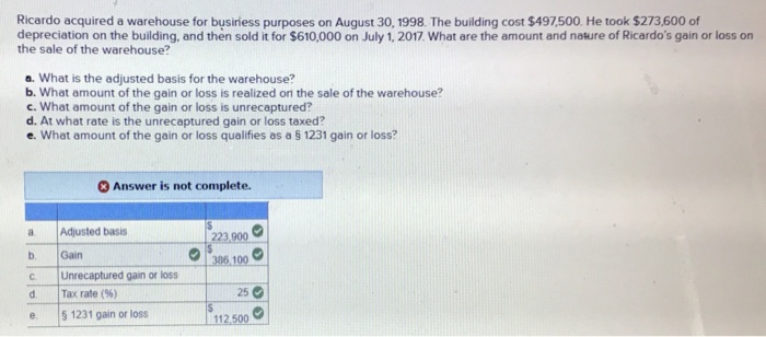  Need help on C. Keep getting the answer wrong Ricardo acquired