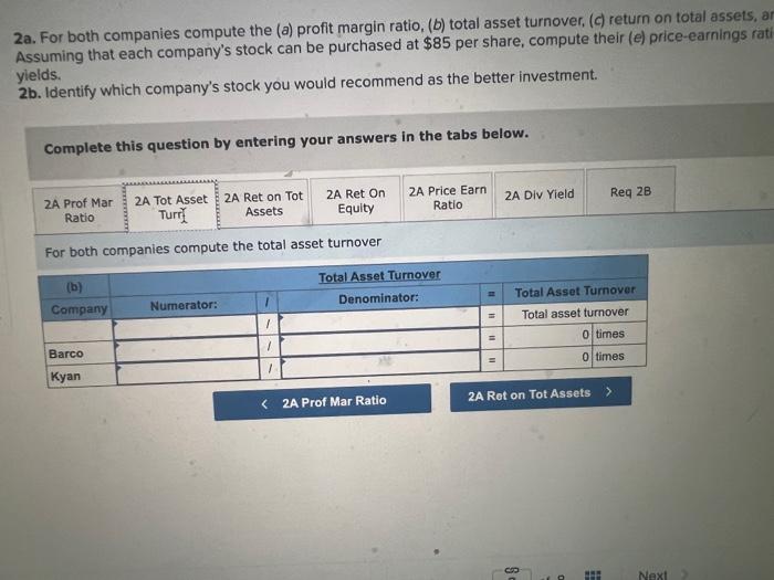 companies competing in the same industry follows. Problem 17-5A (Algo) Part 2
