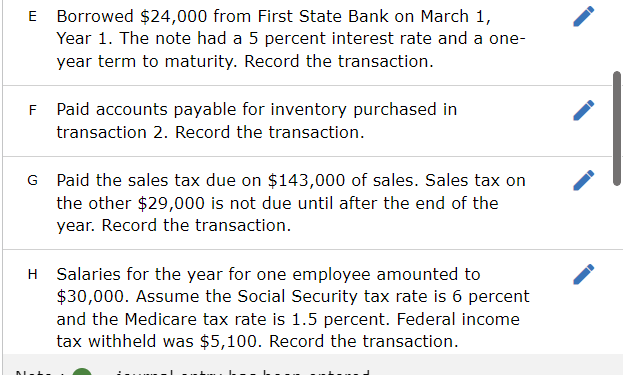 stock. Record the transaction. B Purchased inventory on account for $143,000. Record