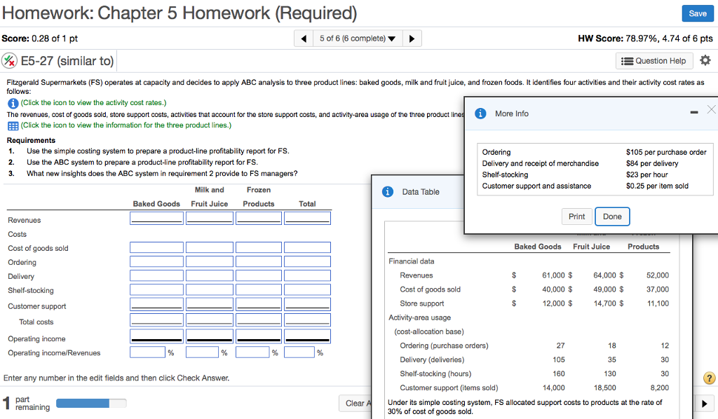Please answer requirement 2 and 3. Req. 1 is already completed. Homework: