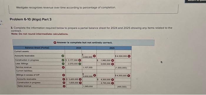 for each line item. i need help with dollar amounts as well,
