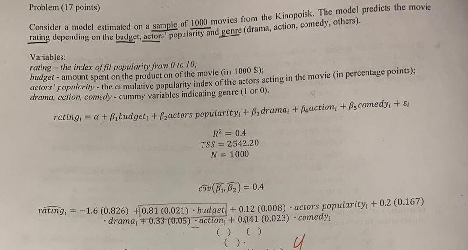 1. Test the Significant of Coefficient B1 . interpret the coefficient