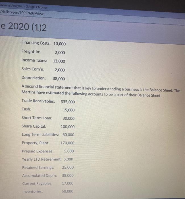 Statements are important. They need to look at what the first year