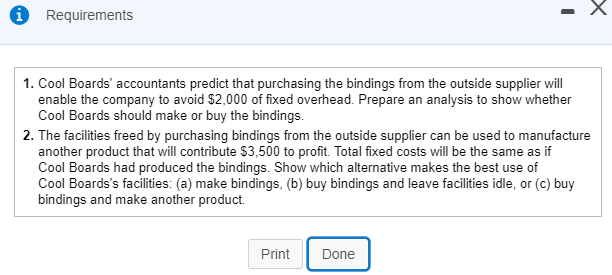 Fixed manufacturing overhead. 18,500 2,900 1,285 7,100 29,785 $ Total manufacturing costs