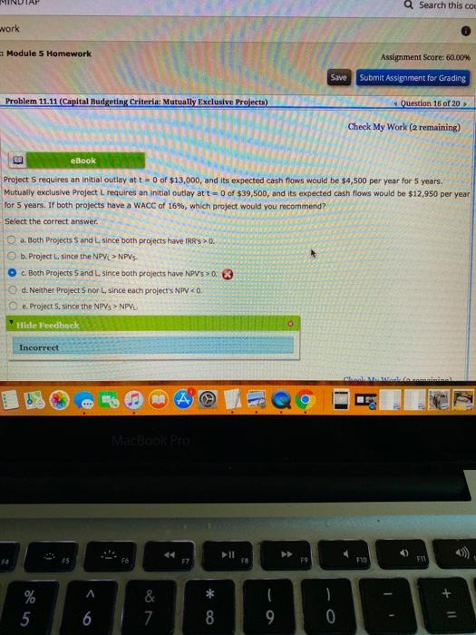  a Search this cod work Module 5 Homework Assignment Score: 60.00%