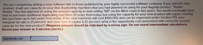  You are considering adding a new software title to those published