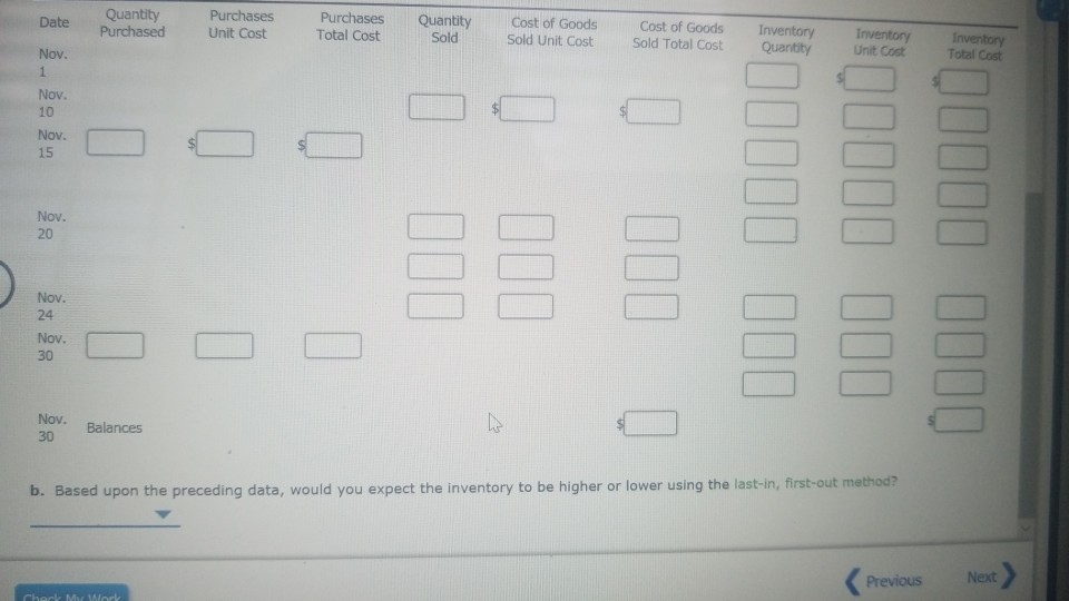 20 Sale 24 Sale 30 Purchase 120 units at $39 90 units