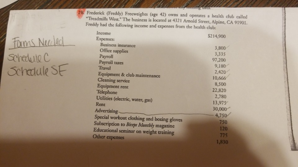  I need help filling out a schedule c and schedule se