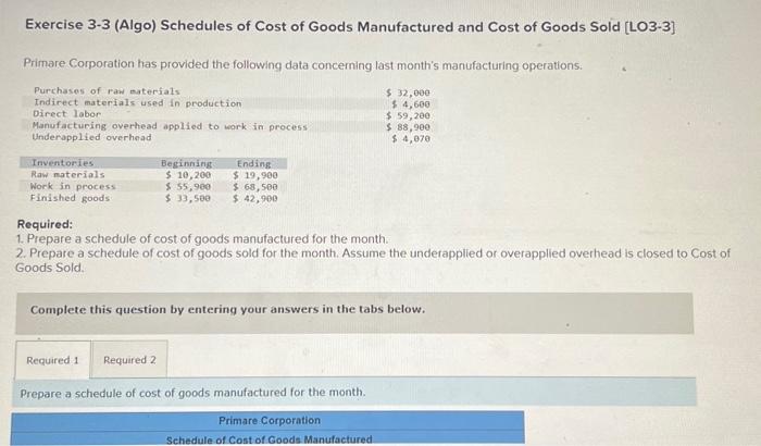  I need help with this question please. thank you! Exercise 3-3