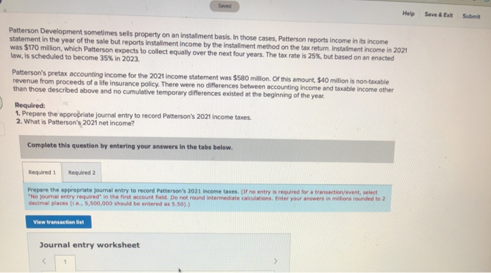  Help Save & Ext Submit Patterson Development sometimes sells property on