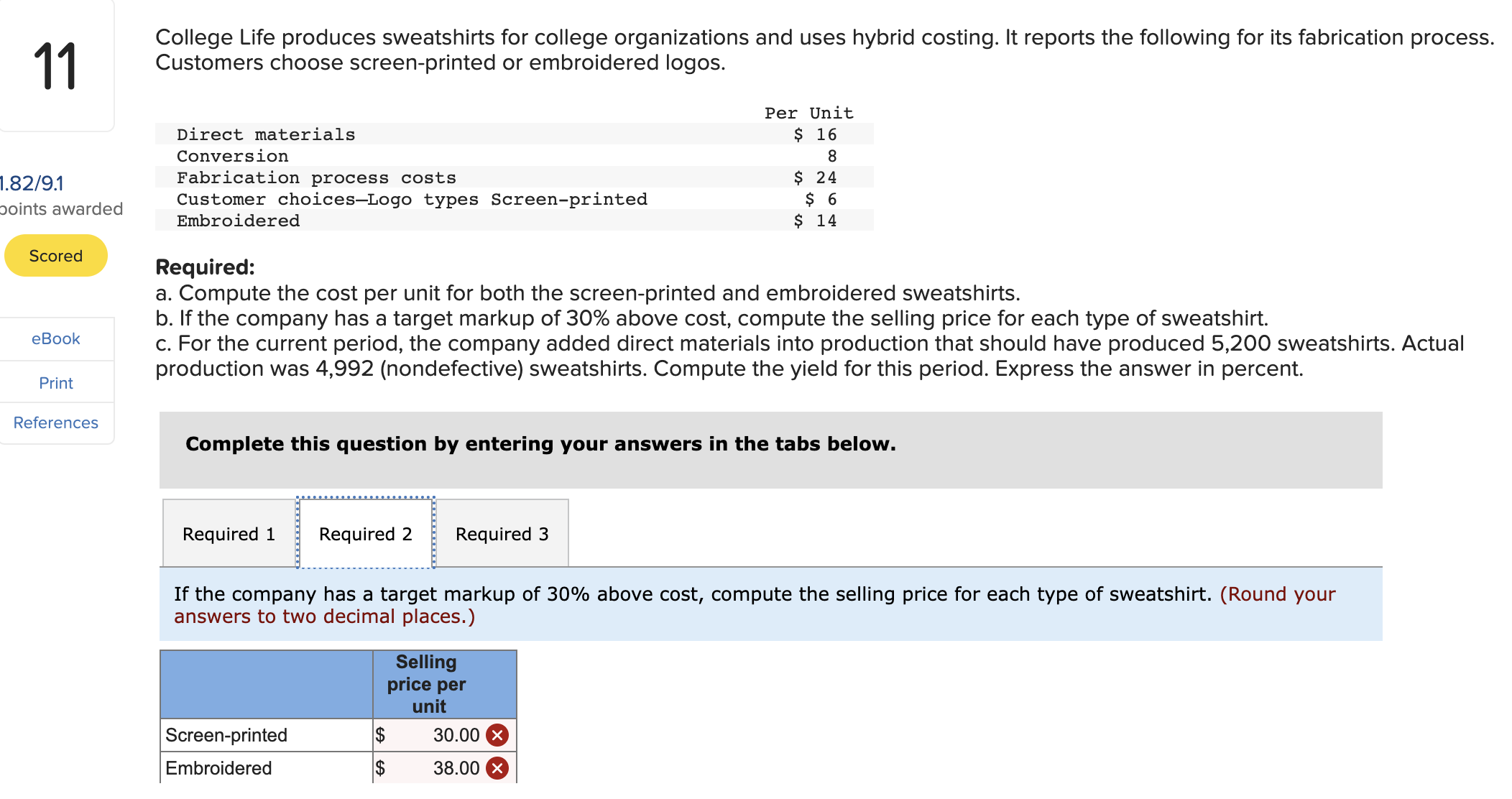 I got it wrong *Red text indicates no response was expected in