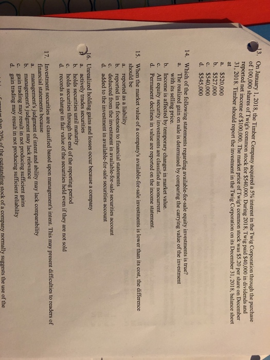  3. On January 1, 2018, the Ti of 100,000 shares of