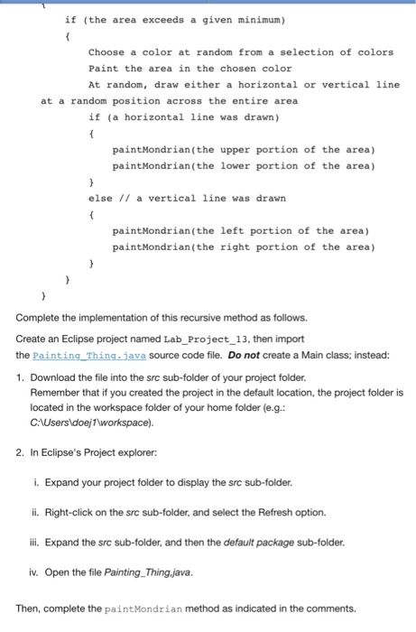 import java.awt.*; import java.util.*; /** * A graphics program that simulates Piet